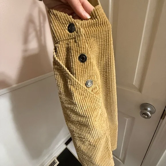 Wild Fable Yellowish Gold Corduroy Overalls - Picture 5 of 7